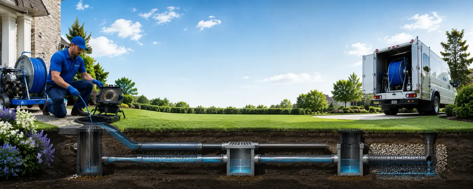 Outdoor drain cleaning information for Reesville, OH